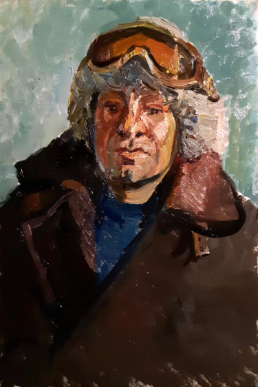Painting titled "Sergey" by Juliya Zhukova, Original Artwork, Oil