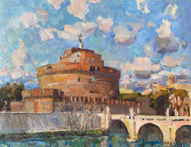 绘画 标题为“Sping. Castel Sant'…” 由Juliya Zhukova, 原创艺术品, 油