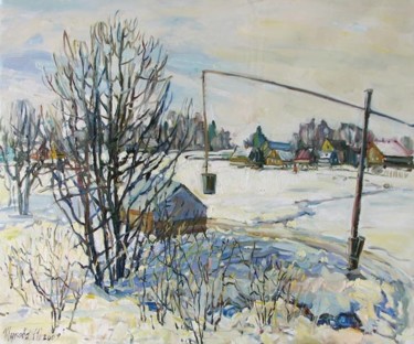 Peinture intitulée "Spring" par Juliya Zhukova, Œuvre d'art originale, Huile