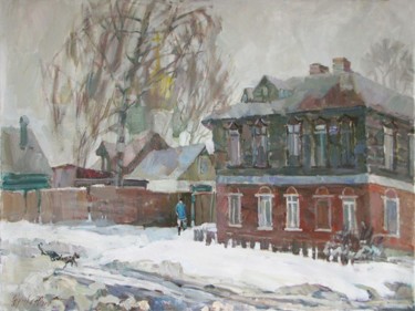 Malerei mit dem Titel "March" von Juliya Zhukova, Original-Kunstwerk, Öl