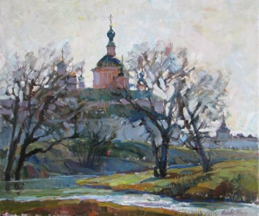 Schilderij getiteld "Spring morning" door Juliya Zhukova, Origineel Kunstwerk, Olie