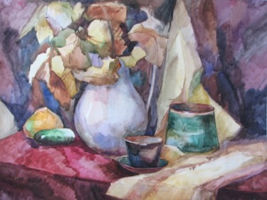Painting titled "Still life with aut…" by Juliya Zhukova, Original Artwork, Oil
