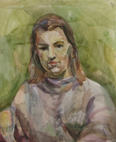 Peinture intitulée "Anna" par Juliya Zhukova, Œuvre d'art originale, Huile