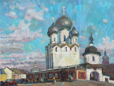 Schilderij getiteld "Rostov Grand" door Juliya Zhukova, Origineel Kunstwerk, Olie