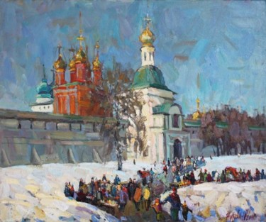 Painting titled "Holiday" by Juliya Zhukova, Original Artwork, Oil