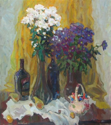 Pintura intitulada "Holiday" por Juliya Zhukova, Obras de arte originais, Óleo