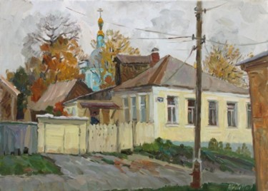 Картина под названием "Autumn in Kolomna" - Juliya Zhukova, Подлинное произведение искусства, Масло