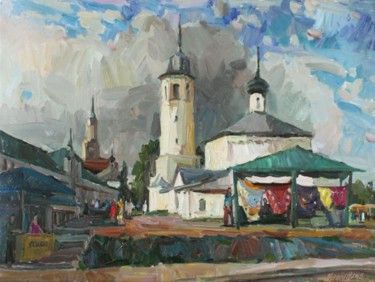 Картина под названием "Paints of old Suzdal" - Juliya Zhukova, Подлинное произведение искусства, Масло