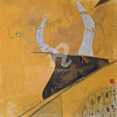 Pintura intitulada "guerni-k-5" por Hongyu Zhang, Obras de arte originais, Acrílico