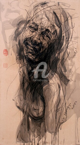 Pittura intitolato "No.146" da Hongyu Zhang, Opera d'arte originale