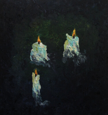 Картина под названием "The trinity of light" - Ziad Dib Jreige, Подлинное произведение искусства, Масло