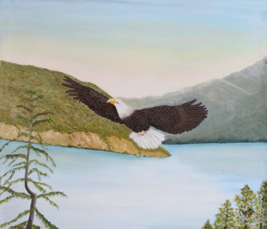 Картина под названием "Adler" - Mara Cikulin, Подлинное произведение искусства, Масло
