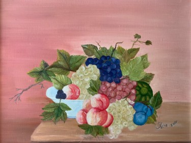 Peinture intitulée "Frucht" par Mara Cikulin, Œuvre d'art originale, Huile
