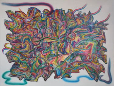 Картина под названием "The composition of…" - Ziemowit Fincek, Подлинное произведение искусства, Масло
