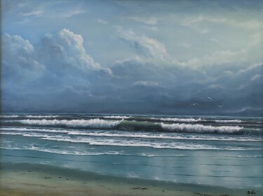 Painting titled "''After the storm''." by Zigmars ''Sigmar'' Grundmanis, Original Artwork, Oil