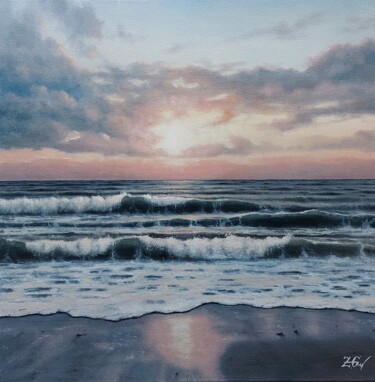 Painting titled "''Sunset breeze''." by Zigmars ''Sigmar'' Grundmanis, Original Artwork, Oil