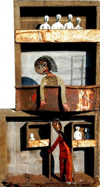 Peinture intitulée "oméo pathi pauvre j…" par Dominique Gratini, Œuvre d'art originale