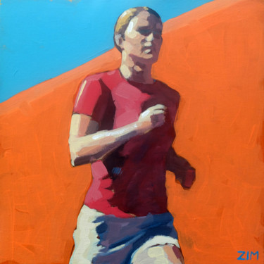 Coureuse Painting titled "Coureuse" by Zim, Original Art, Acrylic