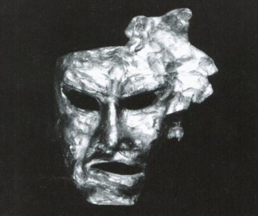 Escultura intitulada "Mask" por Zília Nazarian, Obras de arte originais