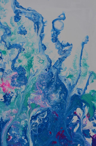 Peinture intitulée "mar" par Zinih, Œuvre d'art originale, Acrylique