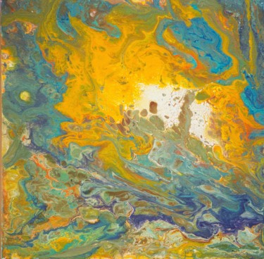 Peinture intitulée "sol" par Zinih, Œuvre d'art originale, Acrylique