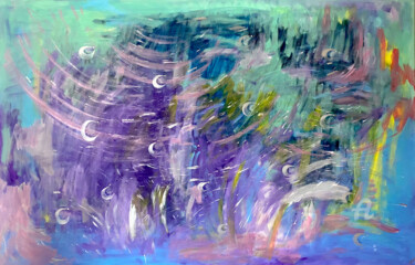 Pintura intitulada "Aurora Energy" por Zip Studio, Obras de arte originais, Acrílico