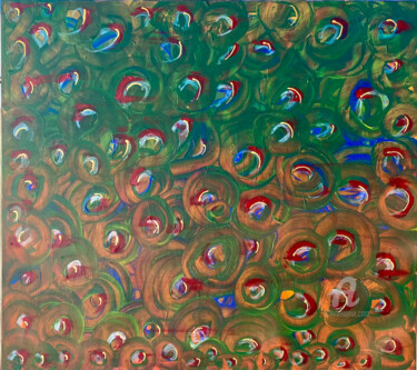 Painting titled "Energy of Earth Love" by Zip Studio, Original Artwork, Acrylic