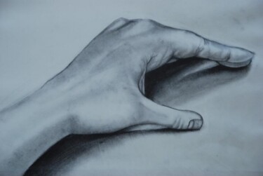Dessin intitulée "My Left Hand (penci…" par Zita Barbara Sanders, Œuvre d'art originale