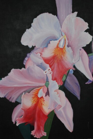 Painting titled "Fresh Flowers" by Zita Barbara Sanders, Original Artwork