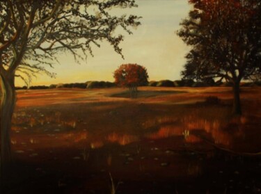 Pittura intitolato "Ranch Painting" da Zita Barbara Sanders, Opera d'arte originale