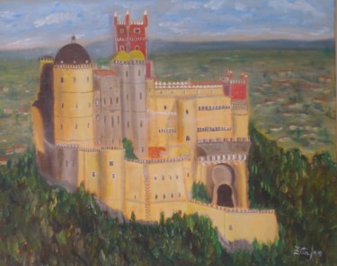 Pintura intitulada "Sintra - Palácio da…" por Zita Dantas, Obras de arte originais