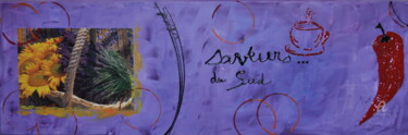 Ζωγραφική με τίτλο "Couleurs et senteur…" από Ziva Maddie Haentzler Krummenacher, Αυθεντικά έργα τέχνης, Ακρυλικό