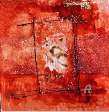 Картина под названием "Rouge" - Ziva Maddie Haentzler Krummenacher, Подлинное произведение искусства, Акрил