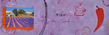 Ζωγραφική με τίτλο "Senteurs procençales" από Ziva Maddie Haentzler Krummenacher, Αυθεντικά έργα τέχνης, Ακρυλικό