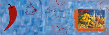 Painting titled "Senteurs et saveurs…" by Ziva Maddie Haentzler Krummenacher, Original Artwork, Acrylic