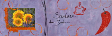 Malerei mit dem Titel "Senteurs de Provence" von Ziva Maddie Haentzler Krummenacher, Original-Kunstwerk, Acryl
