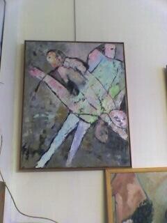 Painting titled "quatre figures" by Ziya Aydin, Original Artwork