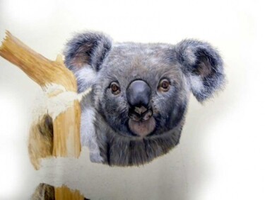 Painting titled "Koala Sketch" by Ziya Eris, Original Artwork