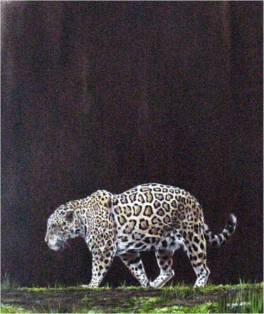 Painting titled "Leopard" by Ziya Eris, Original Artwork