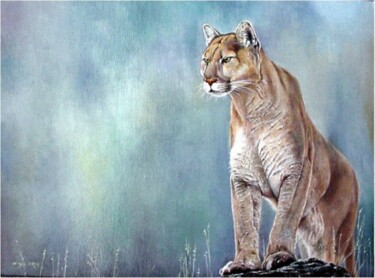 Painting titled "Puma" by Ziya Eris, Original Artwork