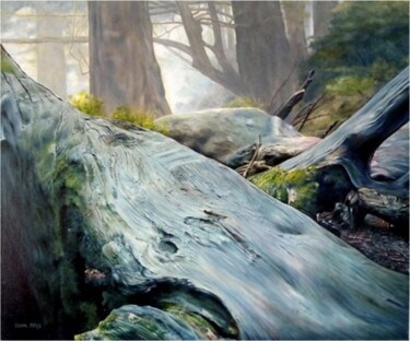 Painting titled "Rain Forest 2" by Ziya Eris, Original Artwork