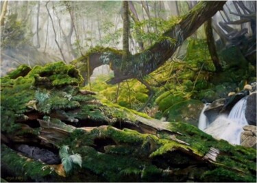 Painting titled "Rain Forest" by Ziya Eris, Original Artwork