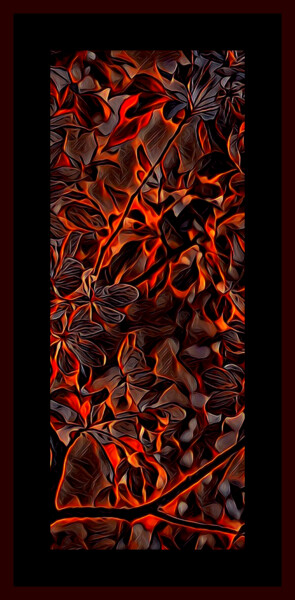 Digital Arts titled "Burnt nature 2" by Ziya Tatar, Original Artwork, Digital Painting