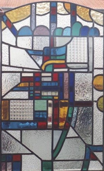 Peinture intitulée "Fenêtre en vitrail,…" par Ziya Aydin, Œuvre d'art originale