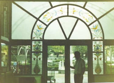 Peinture intitulée "vitrail en façade,…" par Ziya Aydin, Œuvre d'art originale
