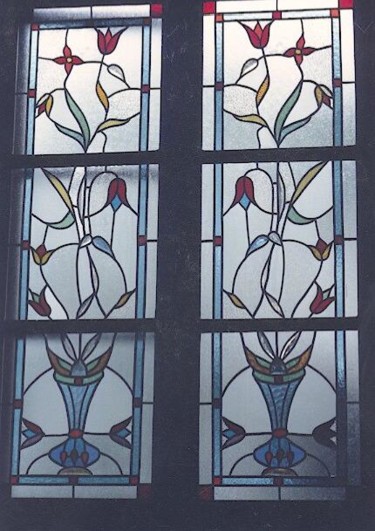 Peinture intitulée "vitrail fenêtre 2 b…" par Ziya Aydin, Œuvre d'art originale
