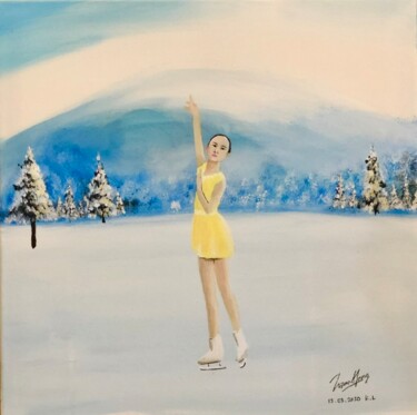 Peinture intitulée "Ice Dream" par Zizane Yong, Œuvre d'art originale, Huile