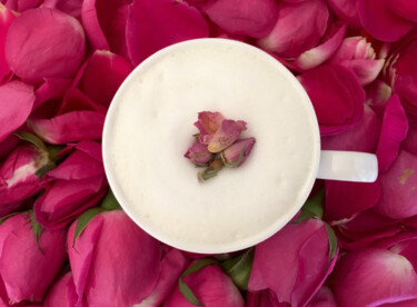 Photography titled "French rose Latte" by Zizane Yong, Original Artwork, Digital Photography