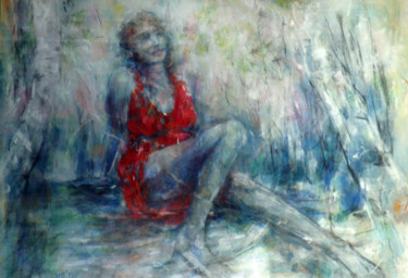 Painting titled "Im" by Zlata Maksimovic, Original Artwork, Acrylic