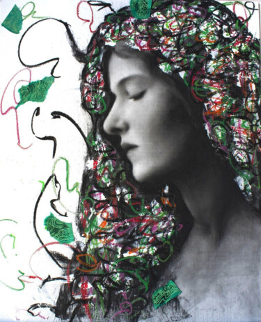 Dessin intitulée "Spring" par Zlatina Ivanova, Œuvre d'art originale, Fusain